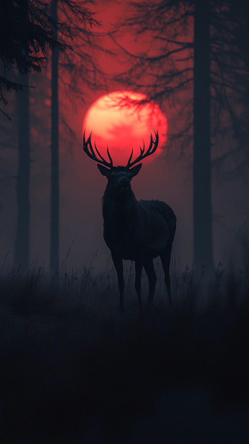 Crimson Sunset Stag