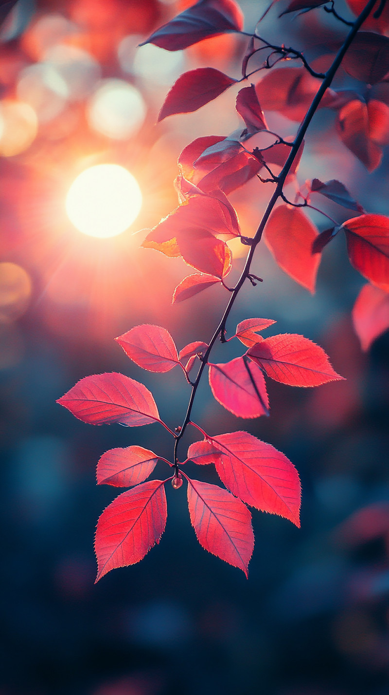 Sunset Kissed Leaves