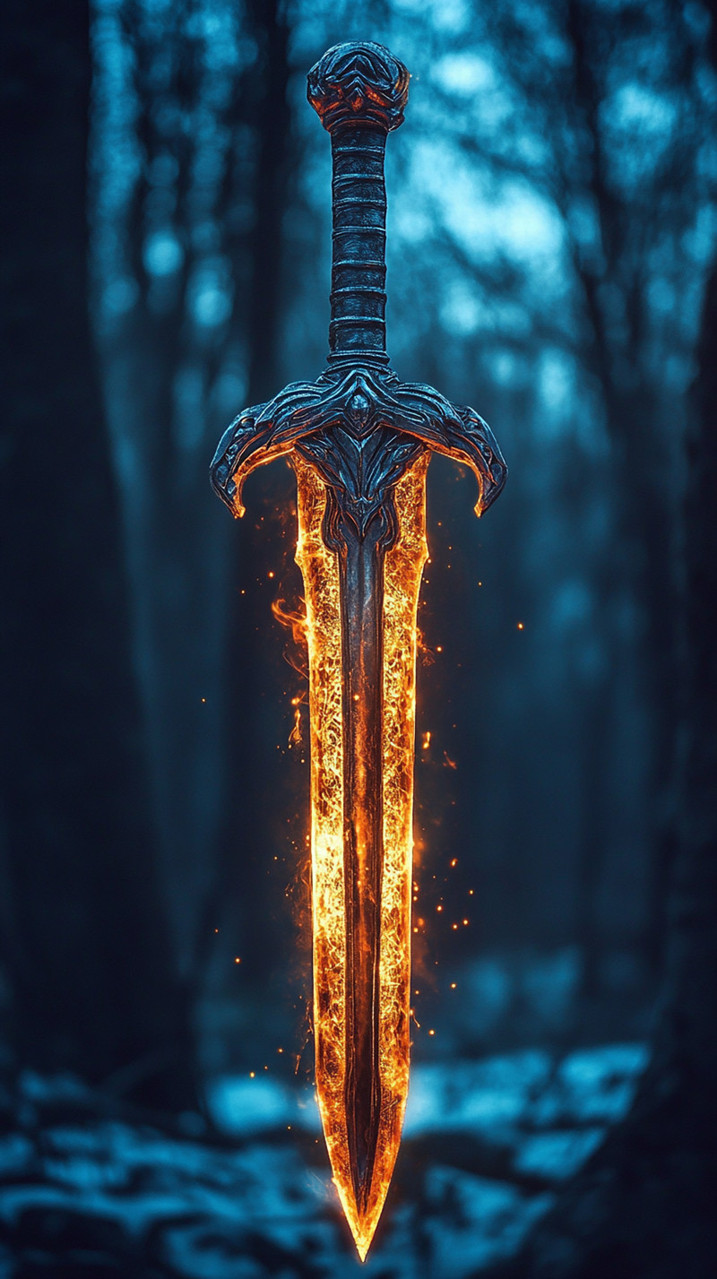 Flaming Forest Sword