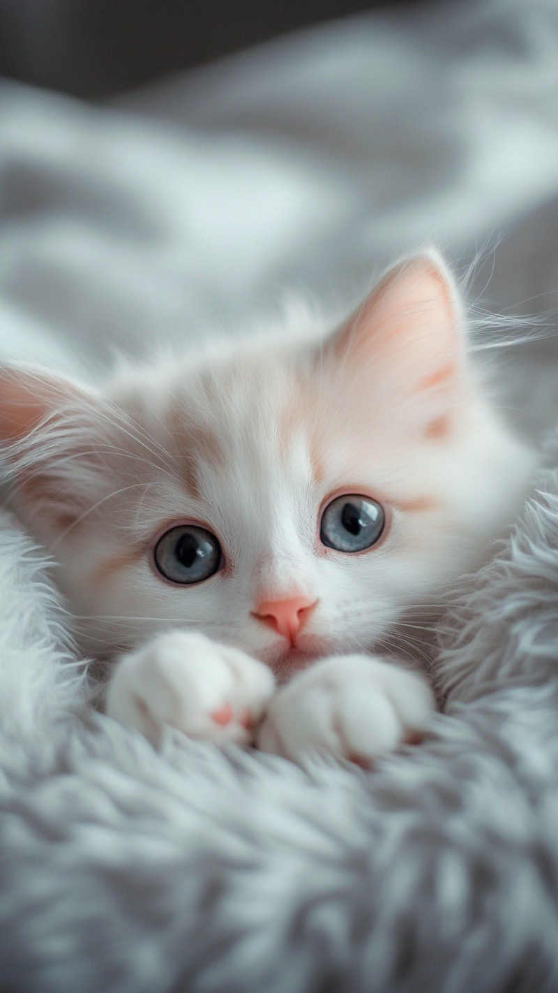 Cute White Cat