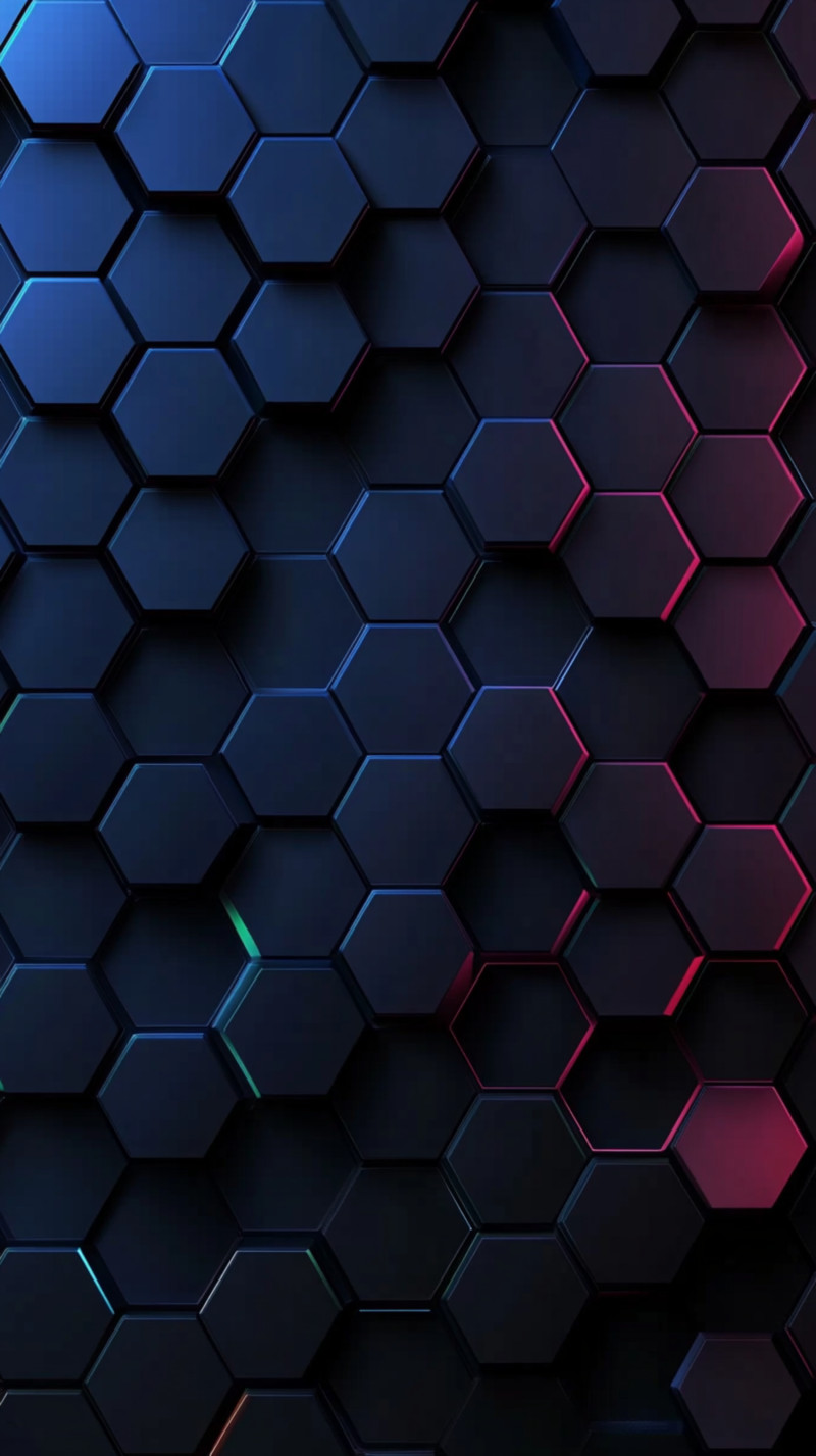 Dark hexagonal background