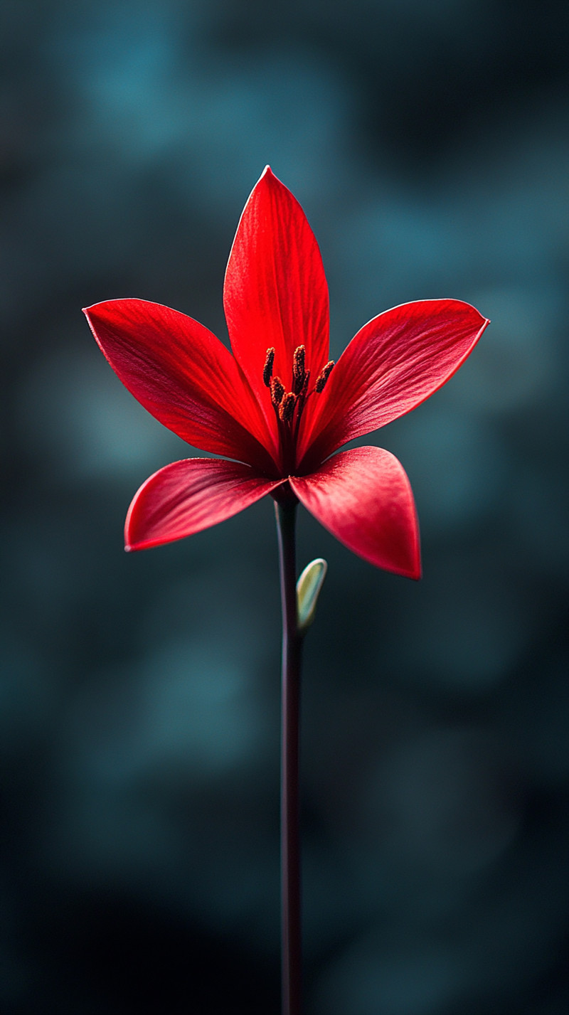 Striking Red Bloom