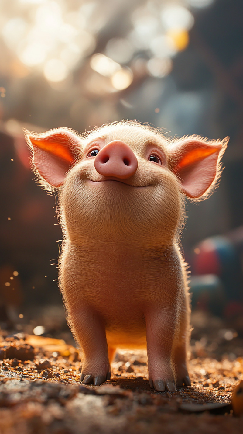 Smiling Piglet