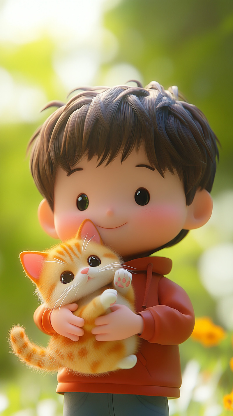 Boy and His Kitty